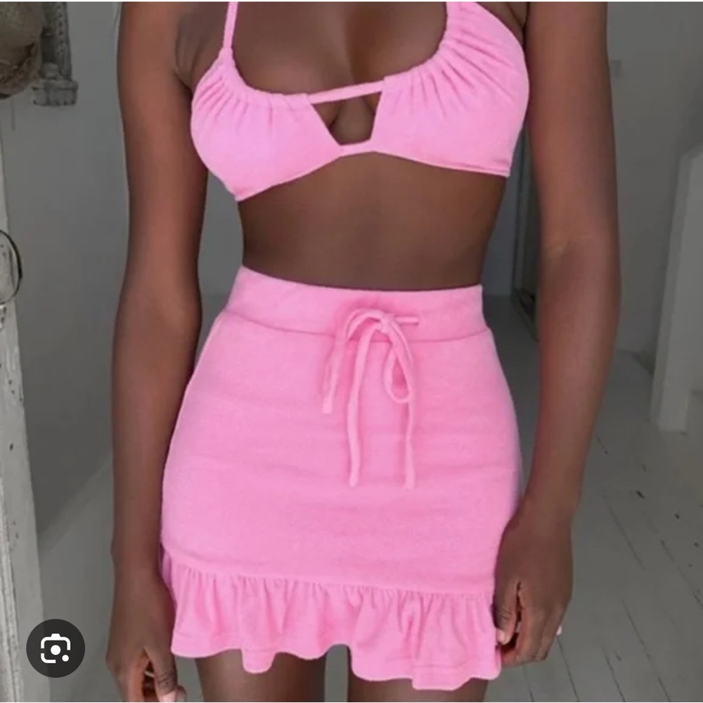 Pink Terry Cloth Set